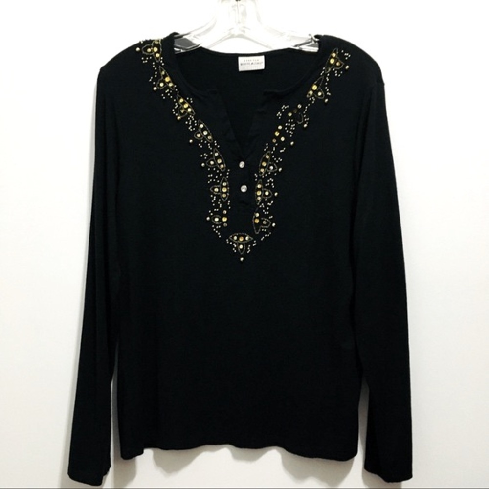 White Stag Women’s Black Peasant Top